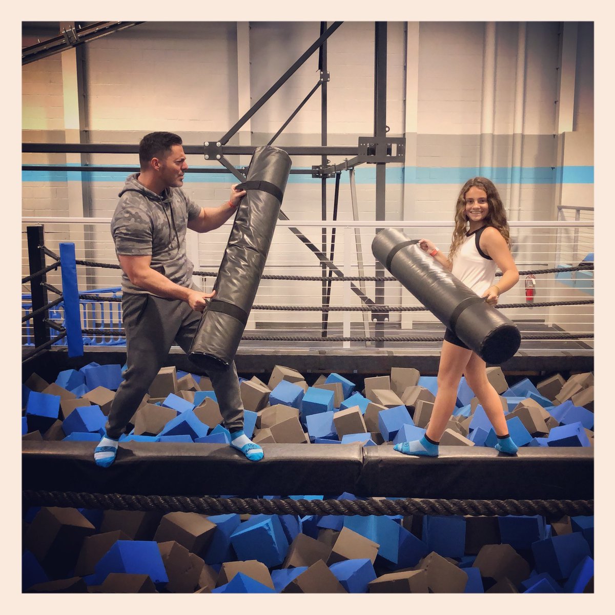 sfouant's tweet photo. Ready... Set... FIGHT! She won! #battlebeam #zavazone #daddydaughtertime https://t.co/JQ7QFzbKRY