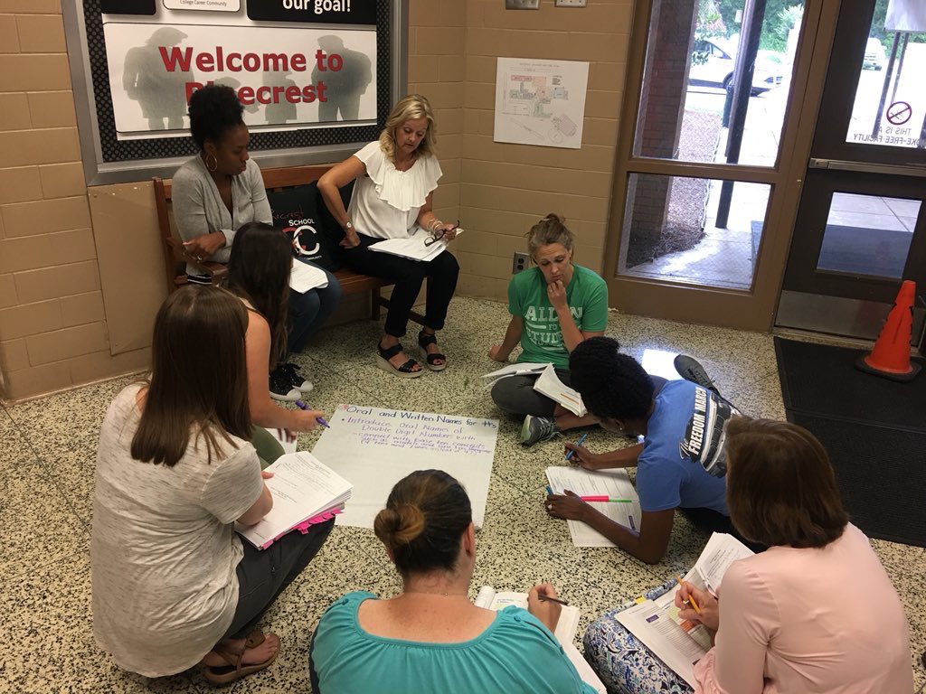 barnett_deb_r's tweet photo. What a great week of learning all things Math with our @SCSAggies K-5 math teachers! Thanks to @AMSTI_UM we have some very excited teachers at Pinecrest and Indian Valley ready to implement #amstimath2.0 in the fall! @mrsj_green @montebabner @AlabamaDeptofEd @egmackey https://t.co/ZZACrHhy46