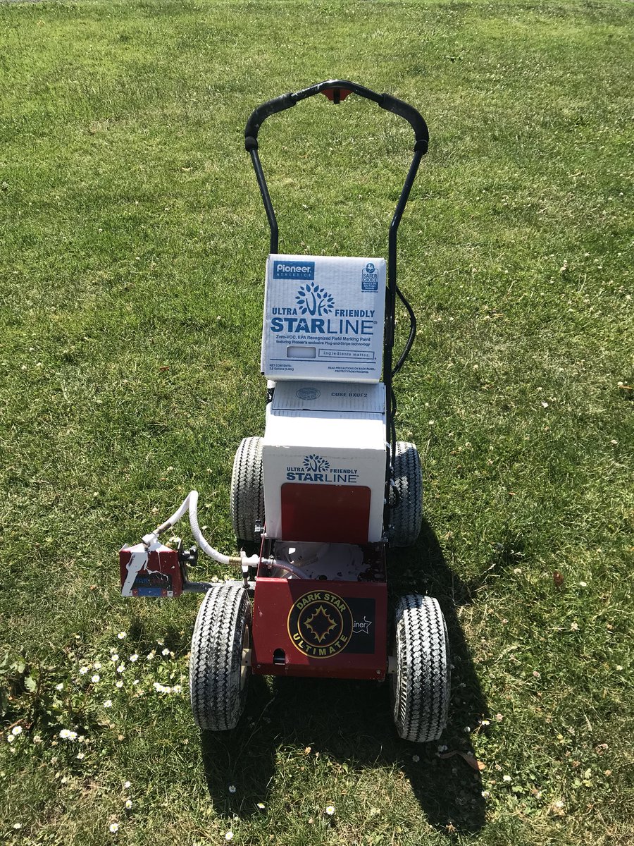 #EUGSolstice40 fast facts: lining one field (110x40, 2 endzones) is 380 yards. This baby has lined 14 fields in the past 24 hours, or 5,320 yards.