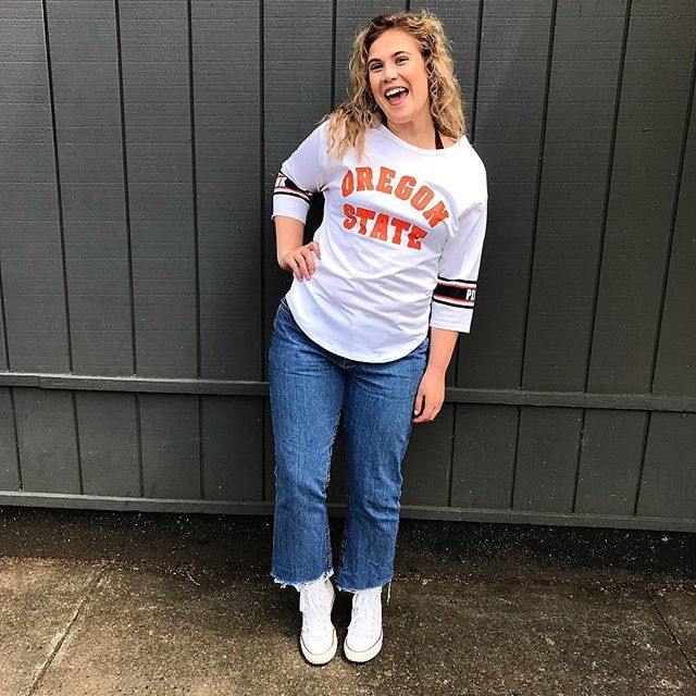 RunwayCorvallis's tweet photo. Support your Beavs for their semifinal double elimination games at the College World Series! ⚾️🧡✊🏻The cutest baseball PINK tee: Medium $12 https://t.co/9dE0rgSeQE https://t.co/J7rQP33GeN
