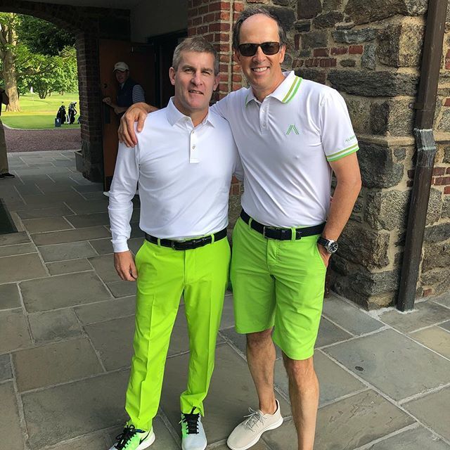 DanHicksNBC's tweet photo. Nothing like the #wingedfoot member-guest w best starter in the biz Dave Zona #albertogolf pants @schuyler4_showroom https://t.co/j5QlP4TLzZ https://t.co/oGyMnyautR
