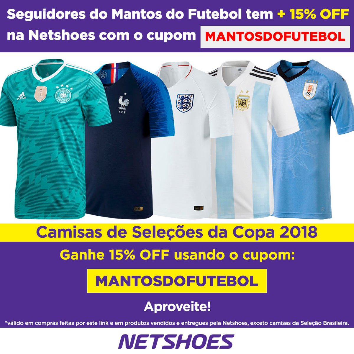 cupom futebol netshoes