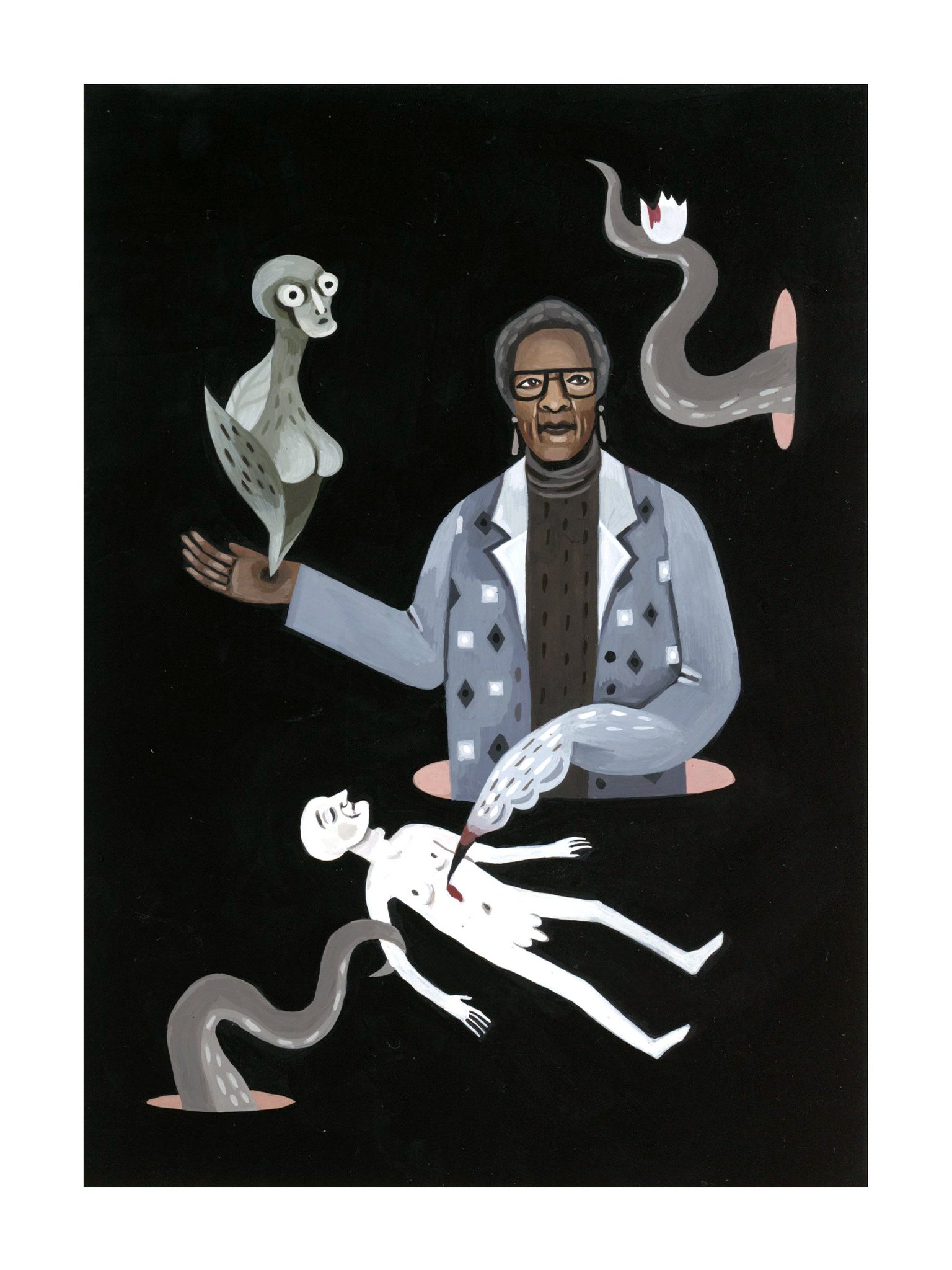 Happy birthday, Octavia E. Butler!   Art by from our book 