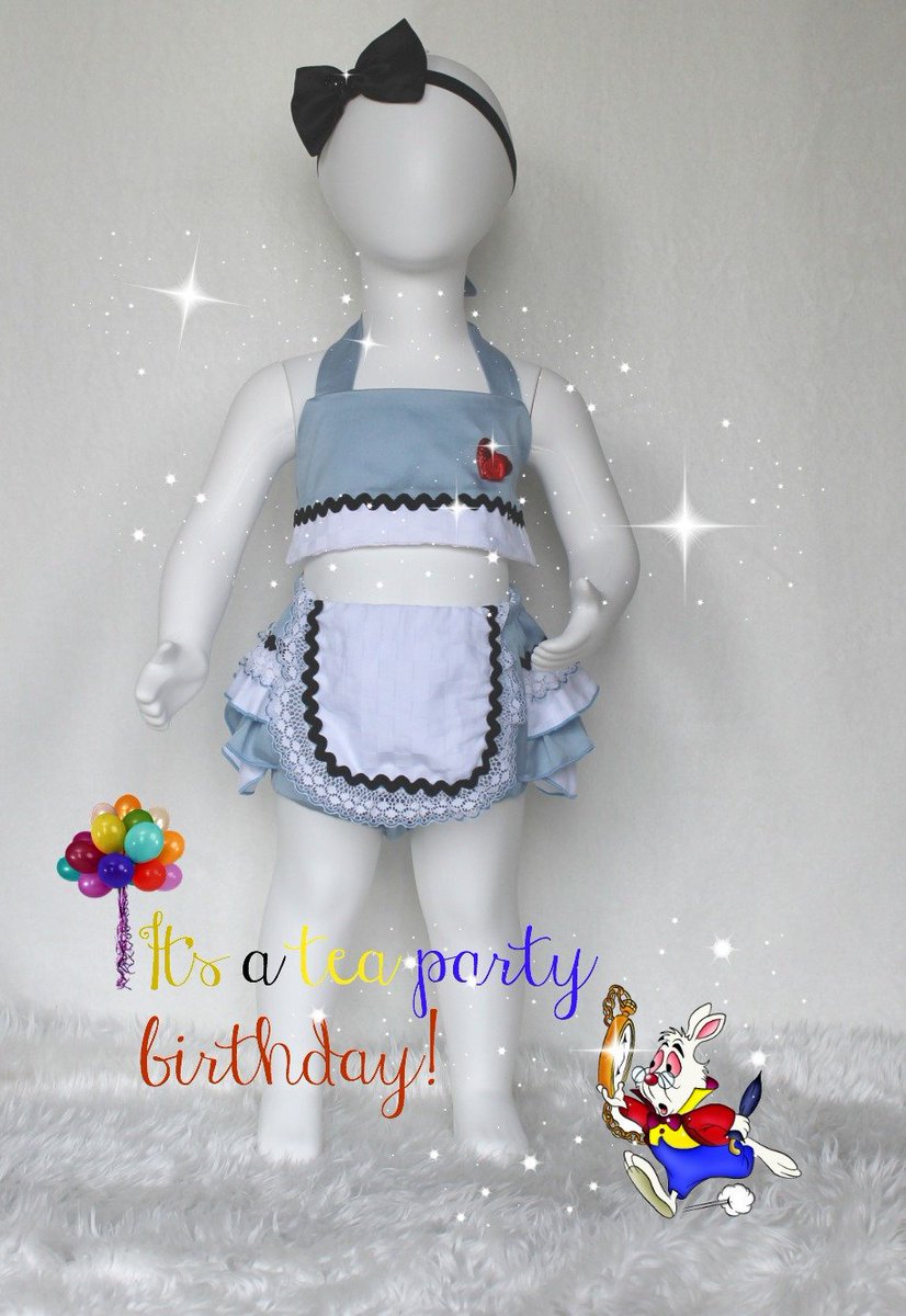 alice in wonderland 1st birthday outfit