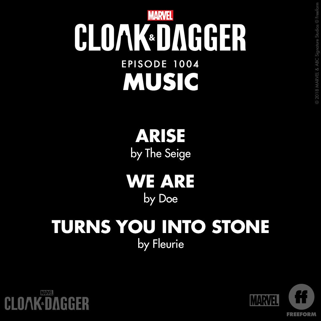 CloakAndDagger's tweet photo. Liked the music from last night’s episode? Stream it now: https://t.co/Dw5VKHe4yF. #CloakAndDagger https://t.co/OfhEumXBkg