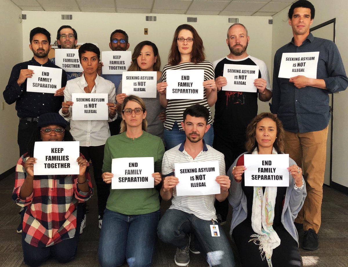 RedLineWriters's tweet photo. The @redlinewriters stand in solidarity with other writers rooms demanding we END FAMILY SEPARATION. Donate here to support legal services for detained separated parents and kids:  https://t.co/3kE6AYgCVA #onevidaatatime #keepfamiliestogether #endfamilyseparation https://t.co/y2nfFgtekk