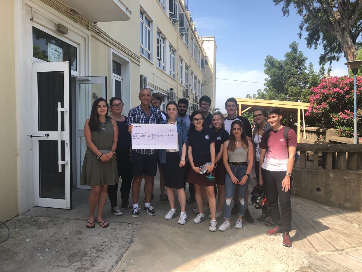 Many thanks, from all Team Sam, to the students of the Psychology Class 2017/2018  for raising £148 during their Christmas Carols singing in  #oceanviews @GHAWeb sponsored by their family and friends. #gibraltarcollege #itsoktotalk @educationgovgib