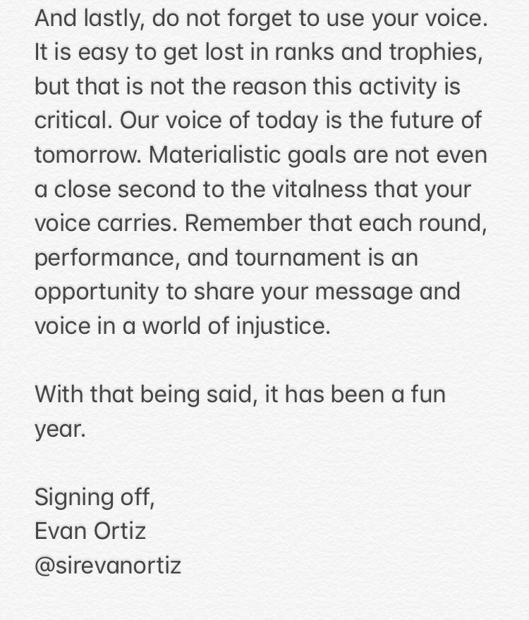 tejasspeech's tweet photo. It has been a fun and interesting year for sure, please read the notes below. 
As always, signing off XOXO 

Evan Ortiz
@SirEvanOrtiz https://t.co/NfDm5ZqrNG