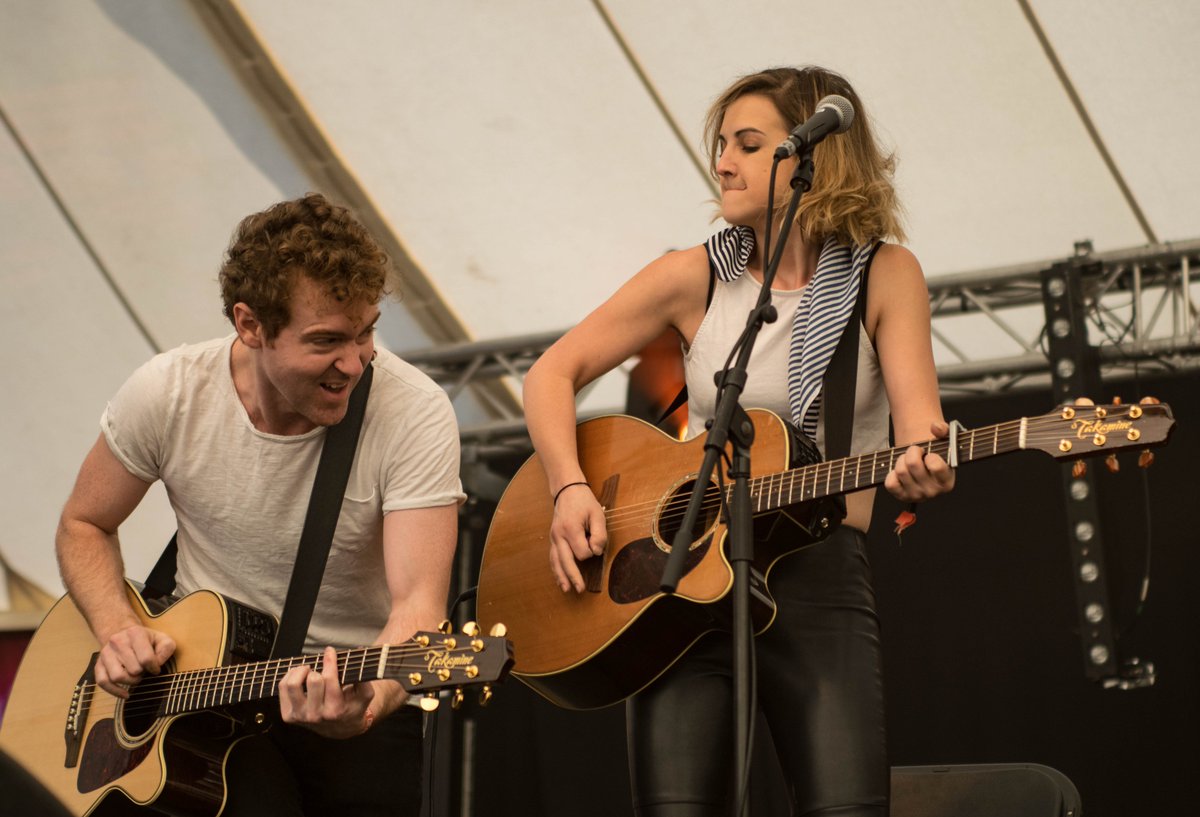 gigview's tweet photo. The @STRIKINGMATCHES had such fun chemistry on stage at the @blackdeerfest ,we loved it! 
#BlackDeerFestival https://t.co/vHOiA1cwPY