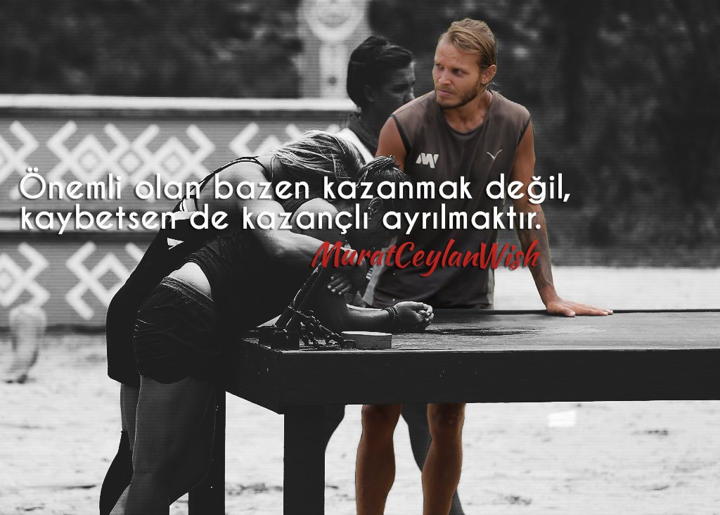 Kazanmak için şampiyon olmaya gerek yok...

#hilmur #muratceylan #Survivor2018