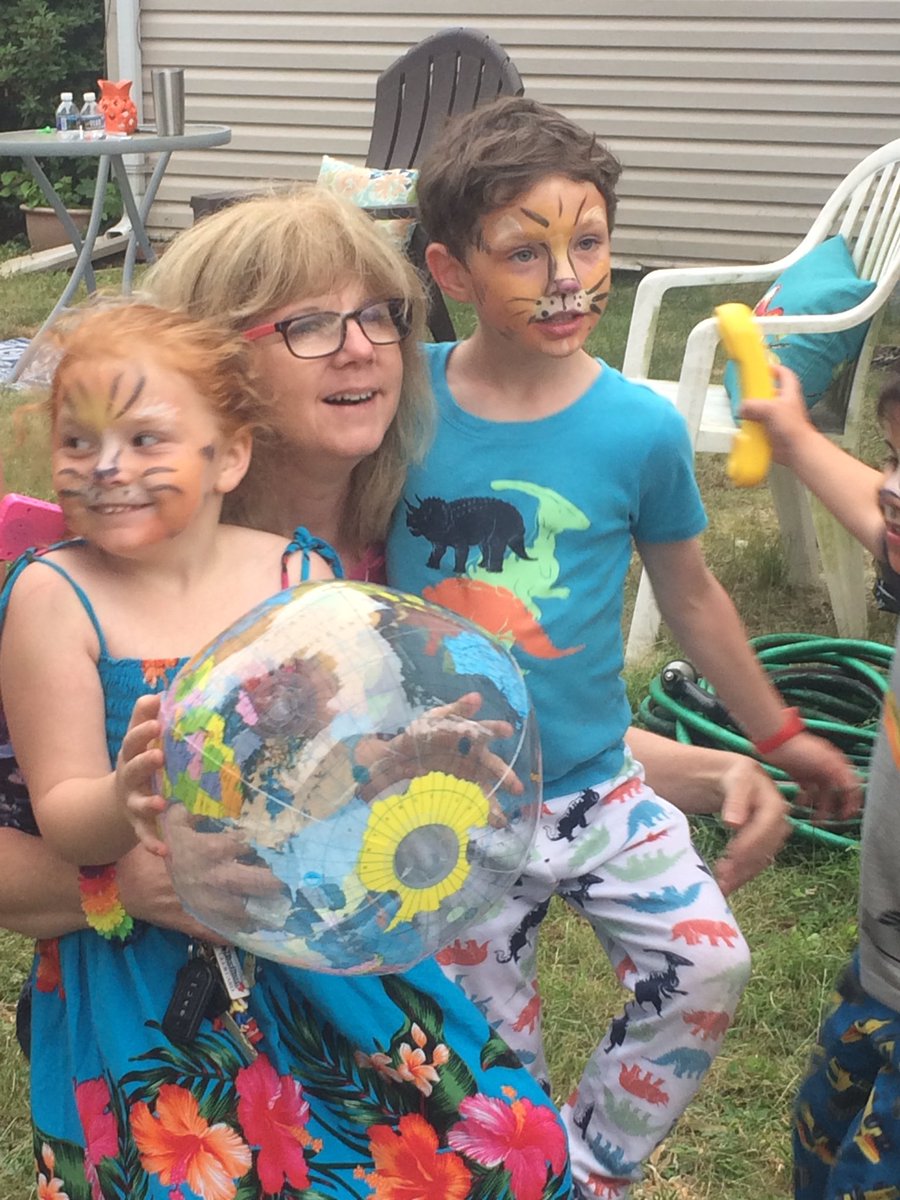 beachcoll's tweet image. When you go to your best friend's birthday party and your most favorite teacher is there!! Mrs. Yerks also came to a tee ball game to watch her kids- she is the greatest! @slheights @slheightspta @meganbeth79