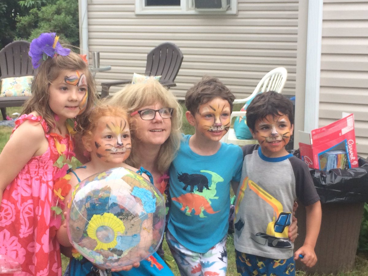 beachcoll's tweet image. When you go to your best friend's birthday party and your most favorite teacher is there!! Mrs. Yerks also came to a tee ball game to watch her kids- she is the greatest! @slheights @slheightspta @meganbeth79