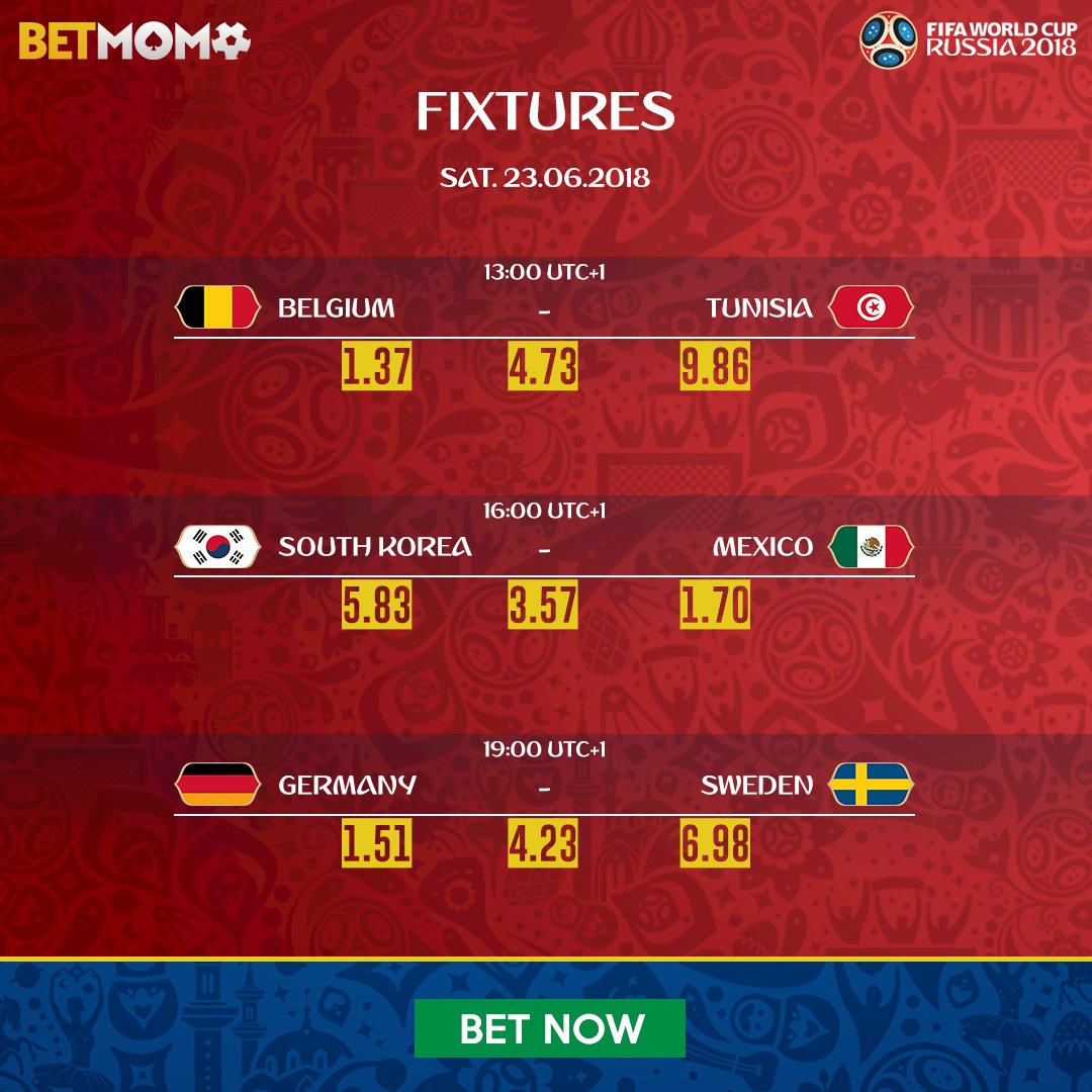 Belgique, Mexique et Allemagne tous gagnants ce jour.
Qui parie ?
▶️ goo.gl/ea5hNt 👌
5% des pertes remboursées TOUS LES JOURS!!!
#Cameroun #Cameroon