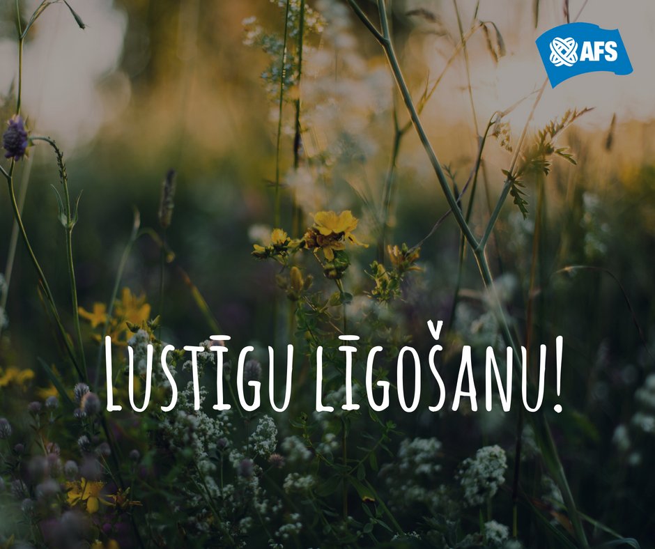 🌿🌿Lai līgo, kas līgo, 
Rudzu lauks, tas līgo;
Tas līgo Jāņu nakti
Līdz pašai zemītei.

<a href="/AFSLatvia/">AFS Latvia</a> vēl visiem izdevušos svētkus! 🌿🌿