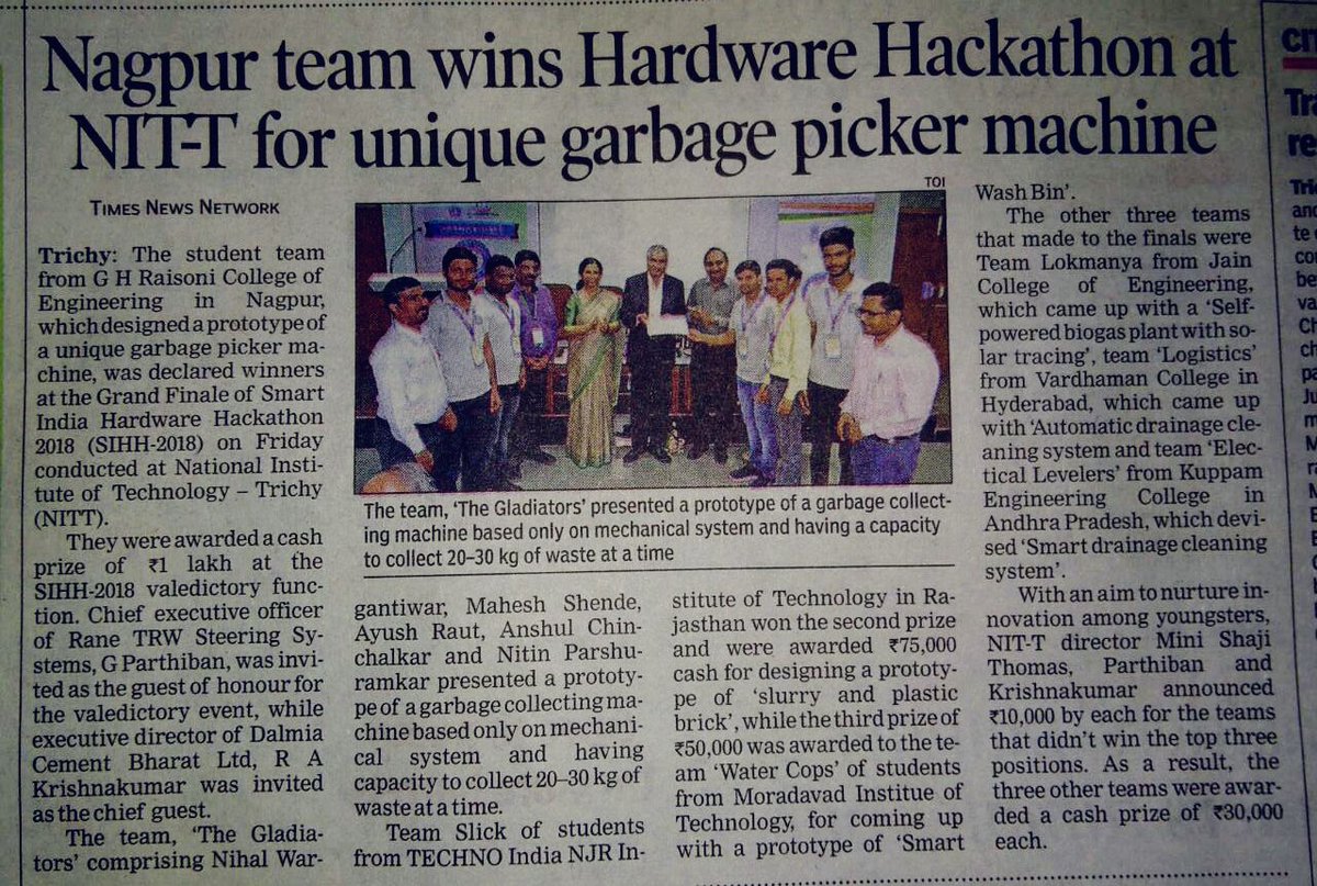 ReachNITT's tweet photo. Smart India Hackathon 2018 

#SIHH2018 #SmartIndiaHackathon2018     @i4C @SIH2018 https://t.co/jhwSBQOaVz