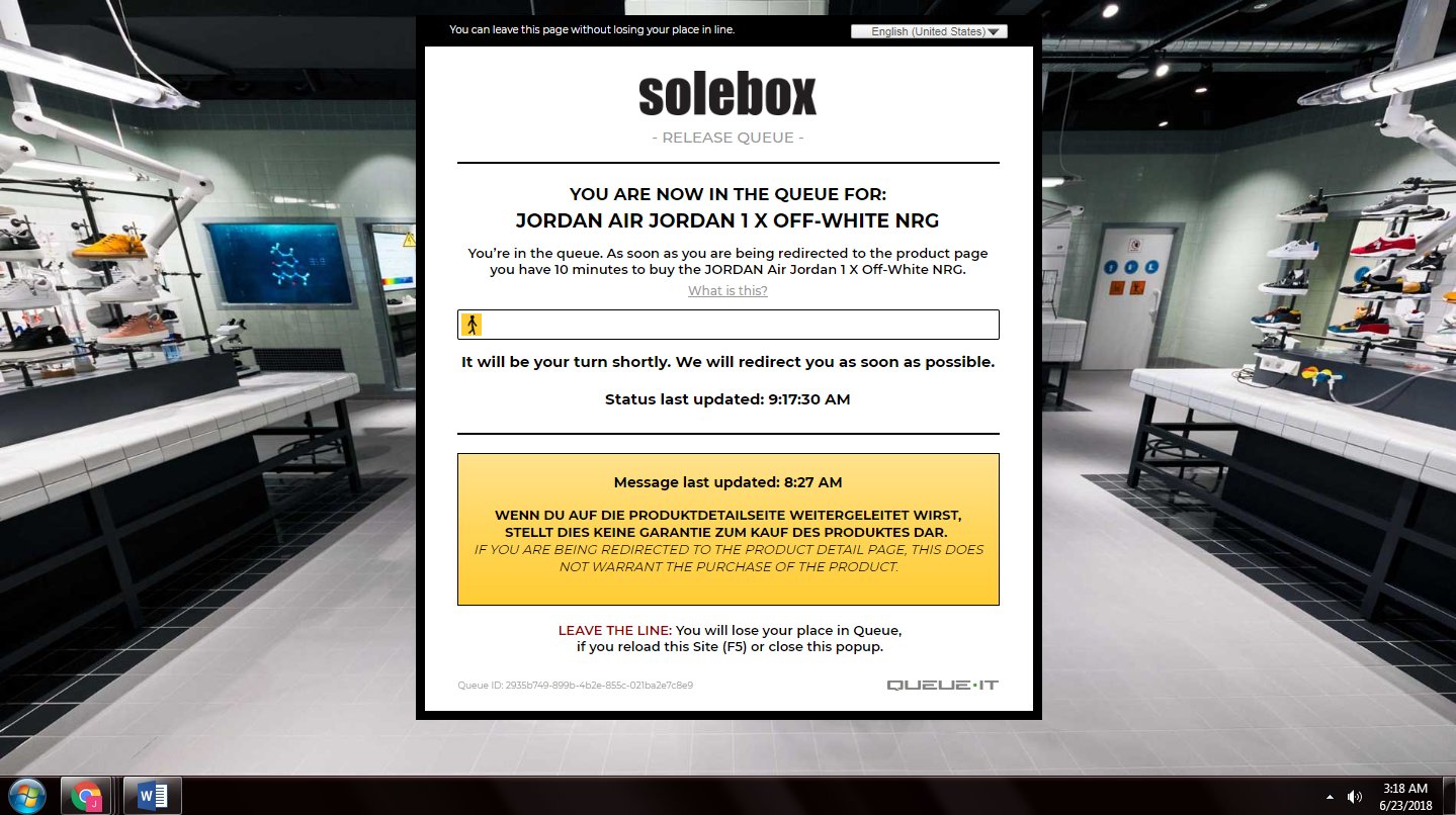 solebox release queue