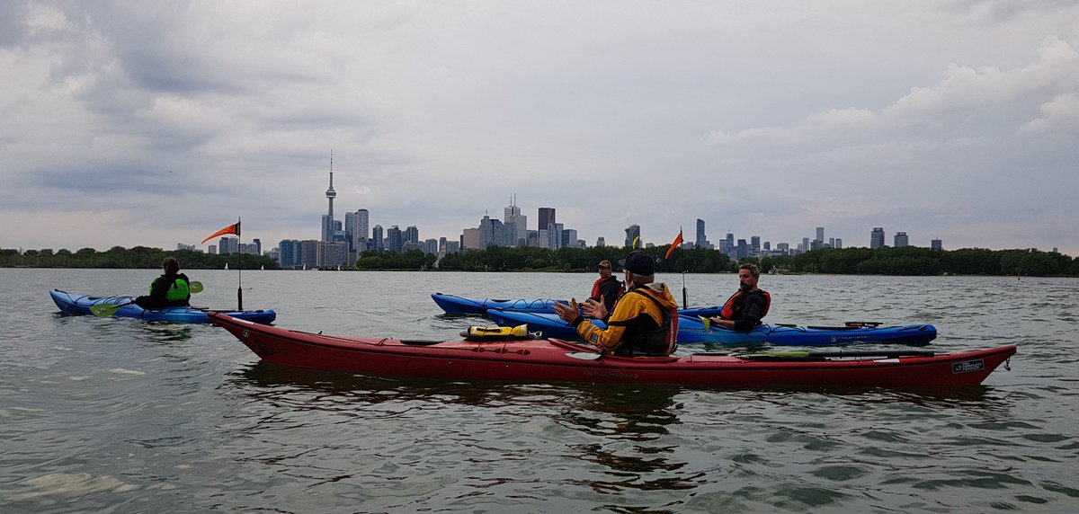 TRCA_TTP's tweet photo. Great #10Waters #kayak tour of #TommyThompsonPark this evening! Experienced The Spit from a whole new perspective! Mink, egrets, herons, &amp; of course, cormorants were highlights as we explored this blue trail of #Toronto. For more information check out https://t.co/77hXhfQ8H6. https://t.co/PEIkNLA3R4