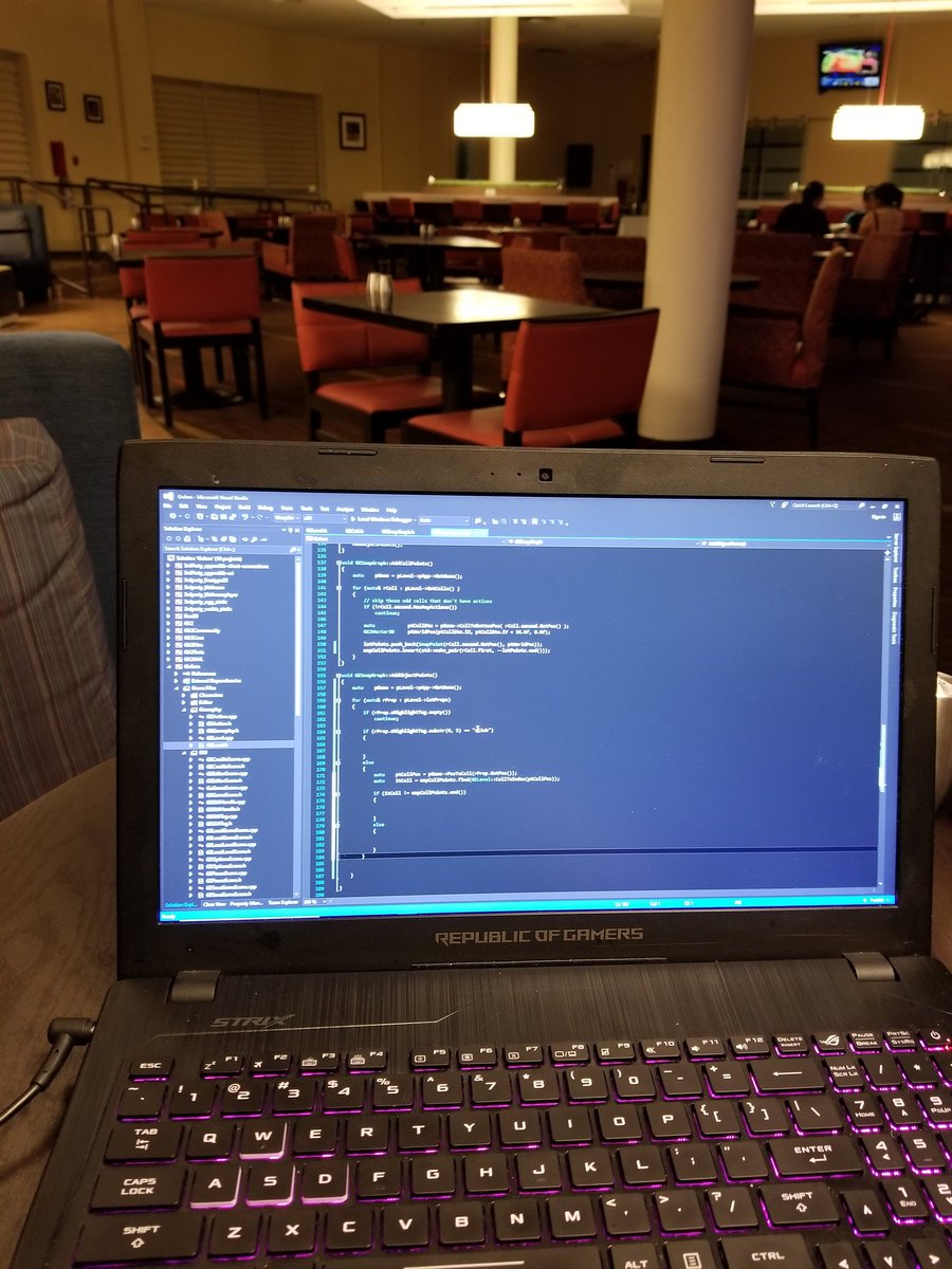Continuing the crunch from the hotel lobby .... should have the new gamepad interface up and running for the show tomorrow