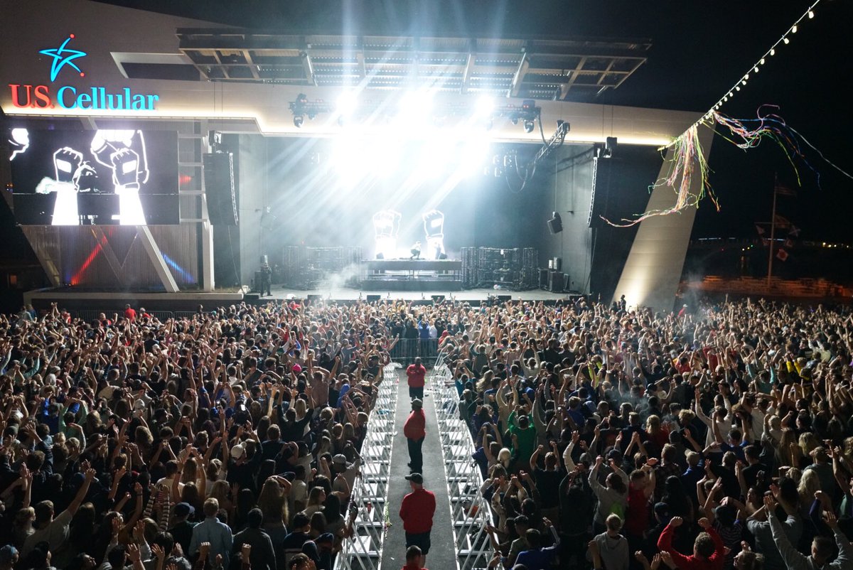 onmilwaukee's tweet photo. You are missing @diplo! @opticlegacy_ has you covered... cause this is 💯💯💯 #summerfest #stagewarming https://t.co/TUPaCuAfCl