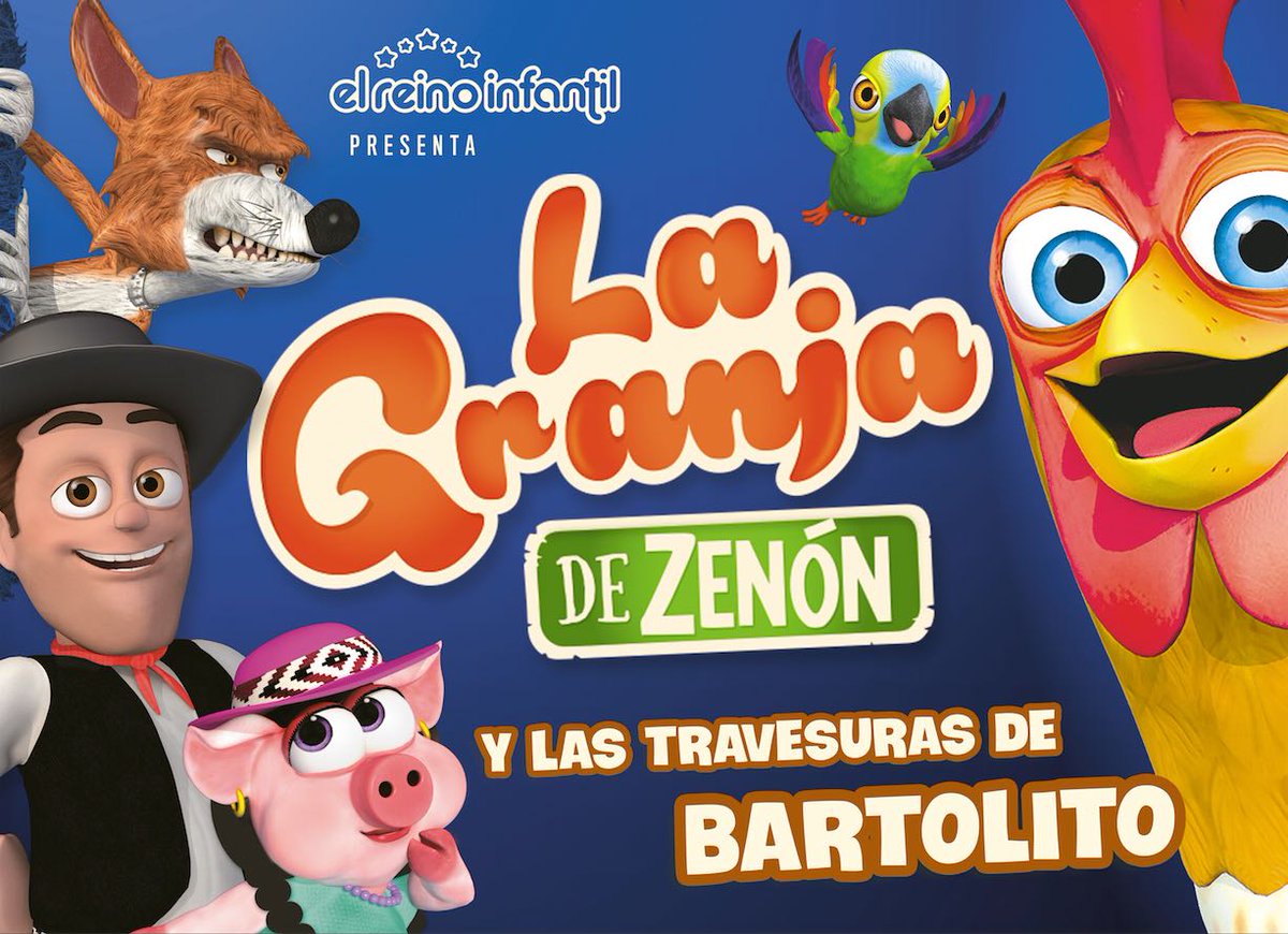 Una nueva función de La granja de Zenón del Reino infantil! Mañana 16:00hs y Domigo 14 y 16hs.! Teatro Broadway!