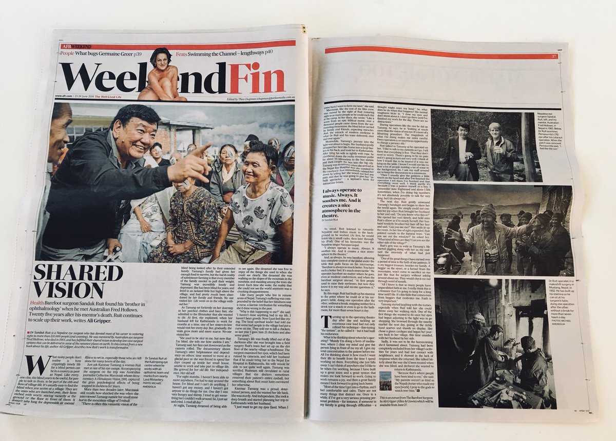 AliGripper1's tweet photo. A big thank you to @TheoChapman3 for running an extract from my book in the @FinancialReview today. #drsandukruit #barefootsurgeon https://t.co/sMFPovvCbp