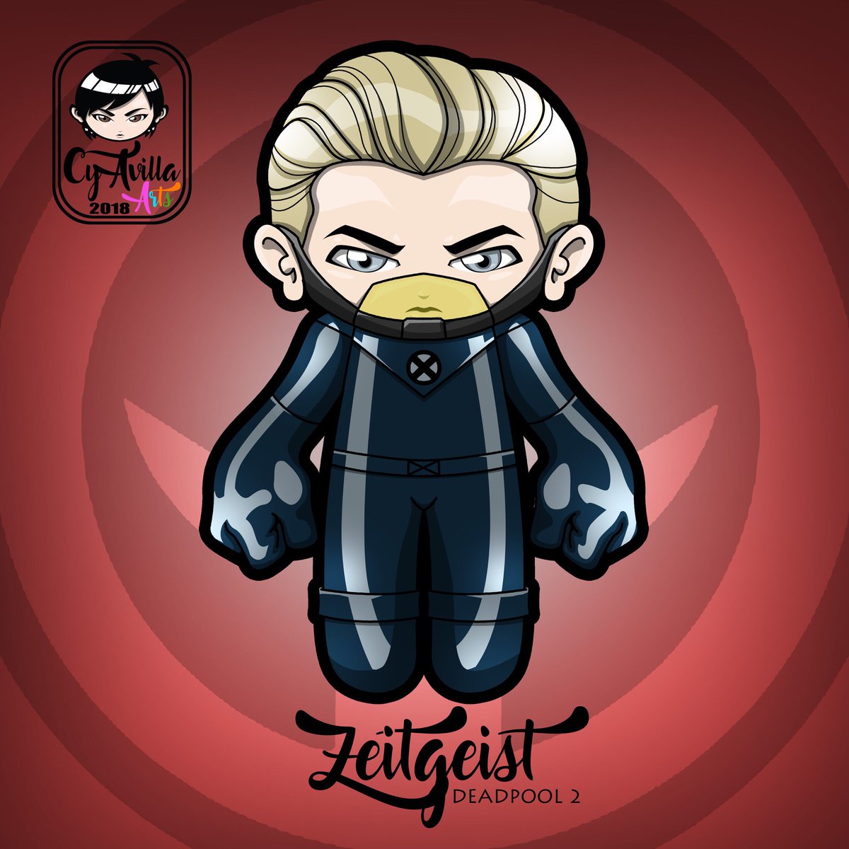 Gerard Cycy Zeitgeist Billskarsgard Marvel Deadpool Deadpool2 Xmen Xforce Zeitgeist Cyavillaarts Art Artwork Fanart Chibi Drawing Illustration Photoshop Chibi Dolly Gayartist Filipino T Co T3b94xeiyj