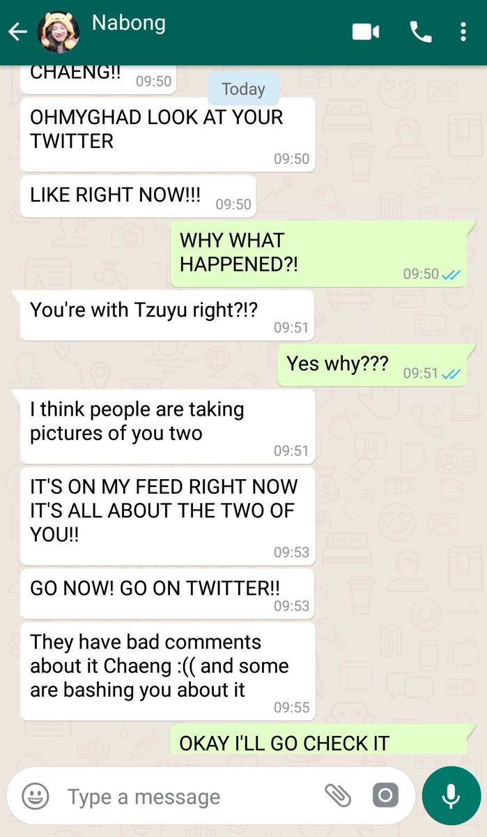 [Nayeon to Chaeyoung]