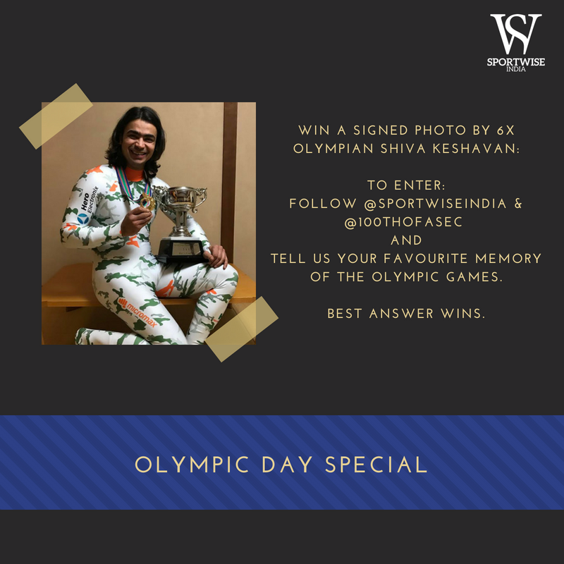 SportWiseIndia's tweet photo. #ContestAlert | #OlympicDay Special. To celebrate Olympic Day we're giving away a photo card signed by @100thofasec. Follow the rules in the picture to have a chance of winning. Winner will be picked at random on Monday. #SaturdayMotivation #Giveaway @ioaindia #UnitedBy #Olympism https://t.co/byTqAqqN31