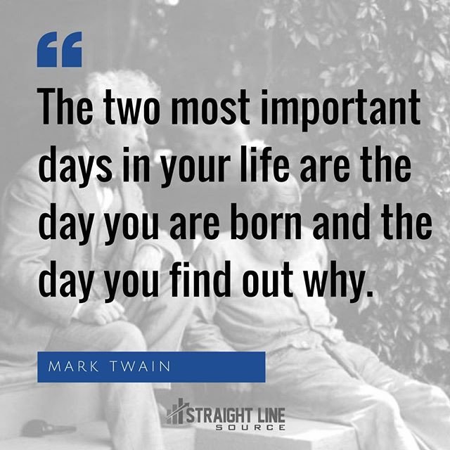 MALINKAANDREEVA's tweet photo. Reposting @straightlinesource: - via @Crowdfire
The two most important days in your life are the day you are born and the day you find out why. #MarkTwain
Join our team! -> #LinkinBio
Text: (516) 350-0600
#straightlinesource #slsjobs #inspiration #dailyquote #life #motivation https://t.co/OsZa3B7N32