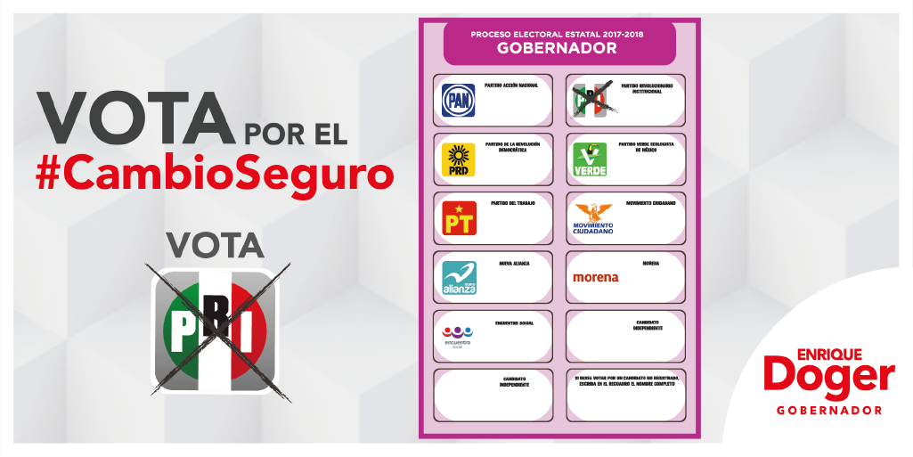 EnriqueDogerG_'s tweet photo. Este #1DeJulio nuestro estado depende de tu participación, hagamos las cosas diferente, hagamos un #CambioSeguro para todos.
#VotaPRI #VotaDoger https://t.co/O8mk9CFnWc