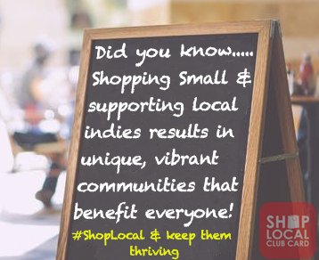 LoyaltyHubApp's tweet photo. It's Saturday, good morning...with just a little planning, you can do some of your shopping locally...try to #ShopLocal more often....one small purchase makes a BIG difference! https://t.co/TPw37GILrR