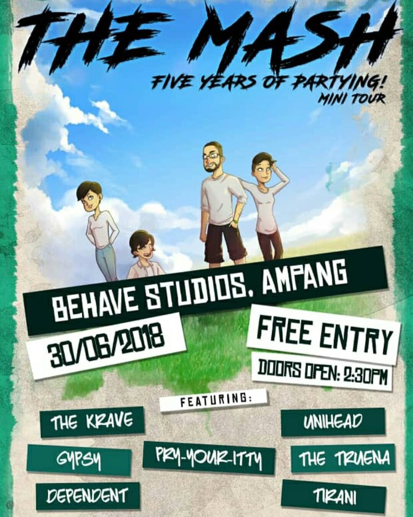 Rantaiart's tweet photo. THE MASH: FIVE YEARS OF PARTYING!

30 Jun • 2:30pm • Free Entry
Behave Studio, Ampang

@wearethemash @uniheadofficial @Gypsymy_ @PryYourItty @tiraniMY &amp; etc https://t.co/Atp5RqvS91