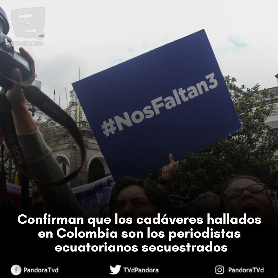 #PrimerInforme
Colombia confirma que los cuerpos hallados son de los periodistas Ecuatorianos 

Leer Aqui ➡️ goo.gl/8qvSsT