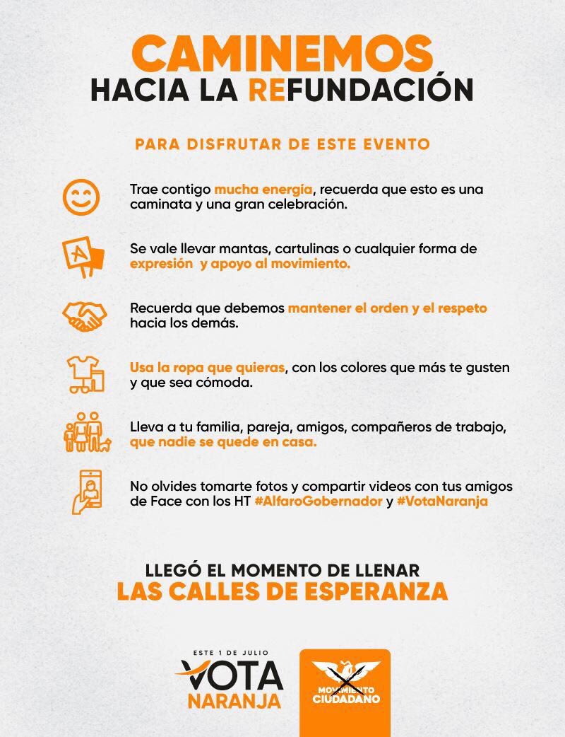 pericuevas's tweet photo. Nos vemos hoy sábado a las 5 de la tarde en el #ParqueRojo y en la explanada de la #ExPenal para caminar juntos hasta el #InstitutoCulturalCabañas al cierre estatal de campaña de #AlfaroGobernador. ¡Todos invitados! https://t.co/3yvR2fs9Tj