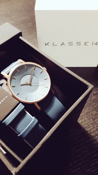 KLASSE14(@KLASSE14_JAPAN)様よりより腕時計をいただきました～!
モデル:Miss Volare F/W adriatic blue 36mm 

https://t.co/NhtPe9Iphp
クーポンコード【ekaq】で購入頂くと12%オフになります。
Facebook:@KLASSE14Japan
#KLASSE14 