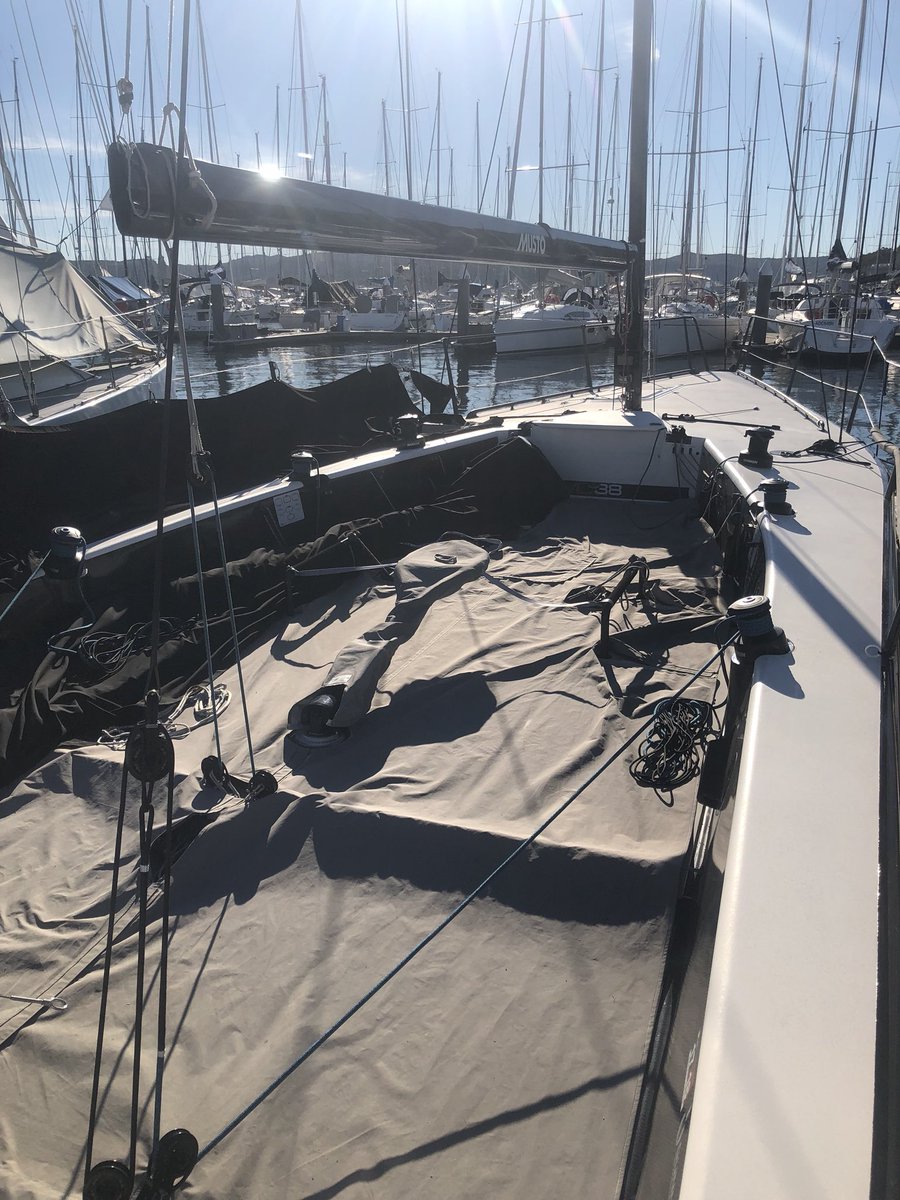 Performa winch upgrade today for the MC38 ‘Dark Star’. Beautiful day for it, ready to rock and roll next weekend! #harken #harkentechteam #AtTheFront #harkenaustralia