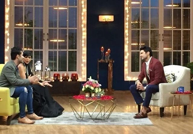 A glimpse from the episode that is being shot #hot #hotness #hotfromthepress  #JuzzBaatt  @tusshark89 & @mandirabedi  #rajeevkhandelwal #tusharkapoor #mandirabedi #talkshow #chatshow #host #dost #Candid #bts #shootmode #shootlife #actor #actoress ift.tt/2yA7Zye