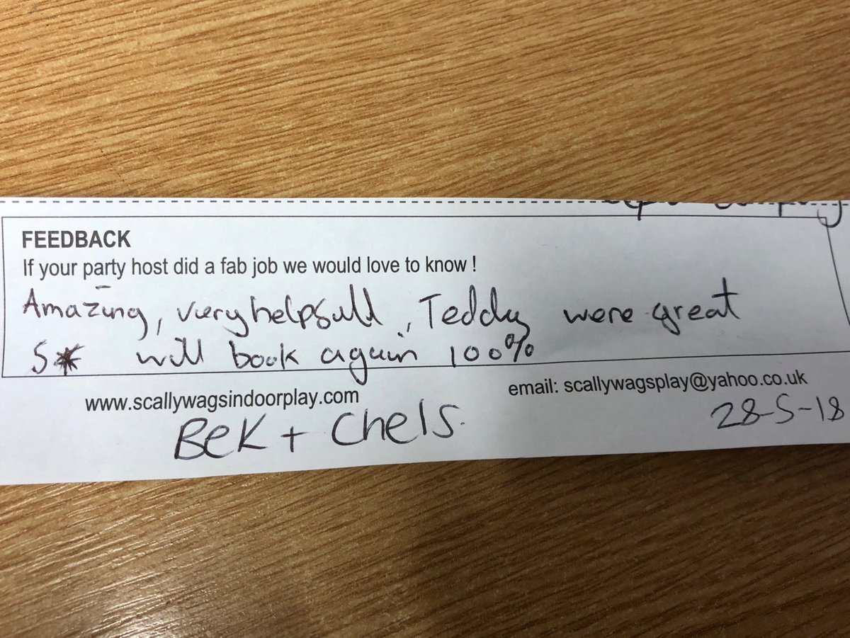 scallywags's tweet photo. Great feedback from one of our #makeabear #parties at #Scallywags near #merryhill with ⁦@TeddyTasticCo⁩ https://t.co/bX5WIw1caY