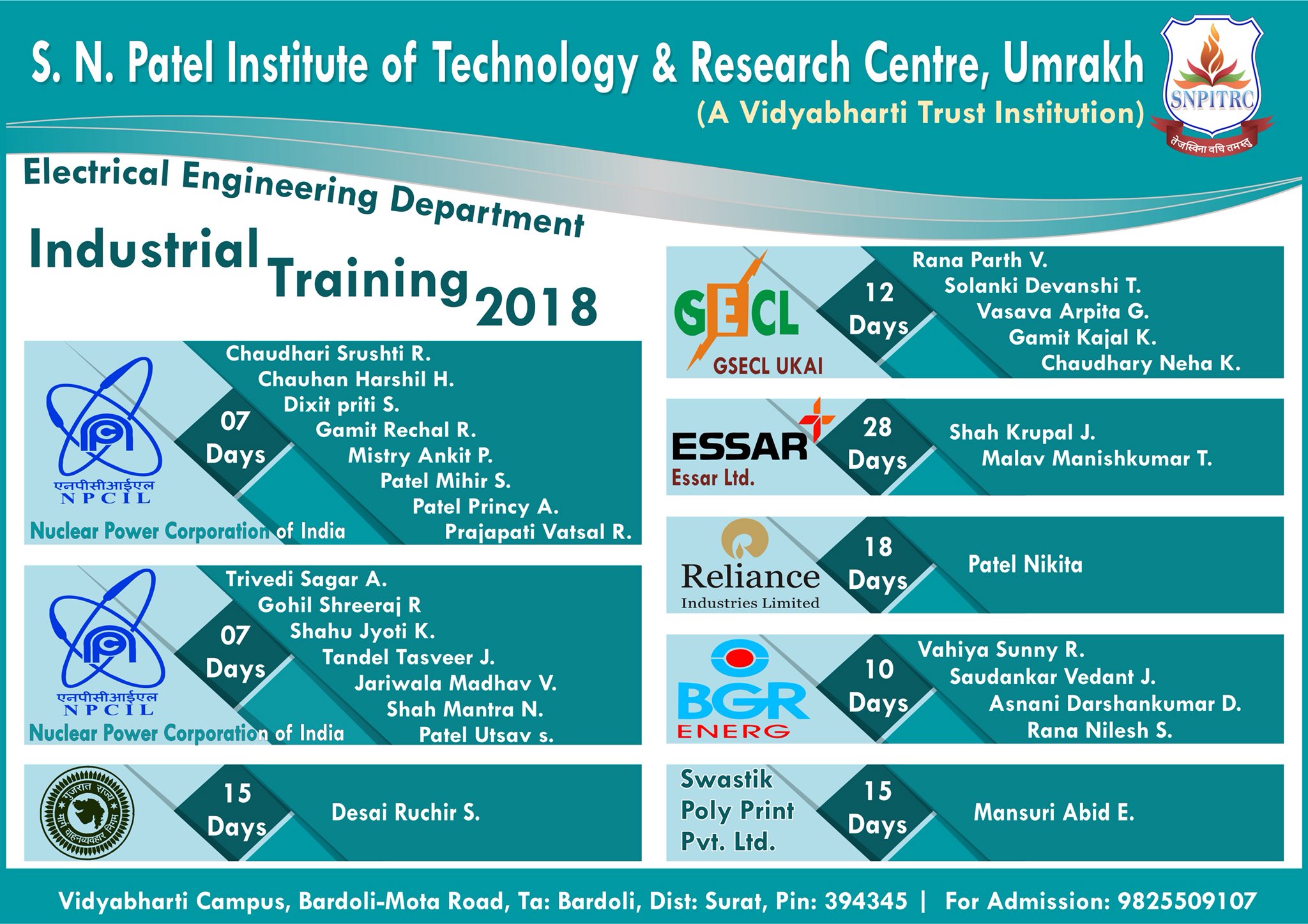 S N Patel Institute Umrakh Snpit Rc