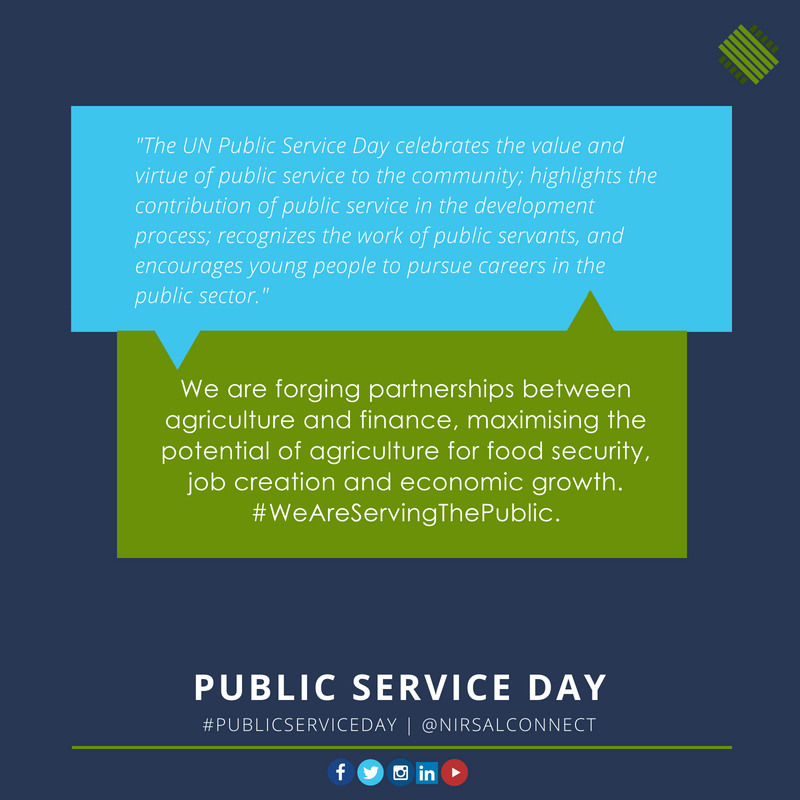 nirsalconnect's tweet photo. Here to Transform. Here to Impact. Here to deliver Value.
#Nirsalconnect: Here To Serve.
#PublicServiceDay @UN https://t.co/yq60XZS3lv
