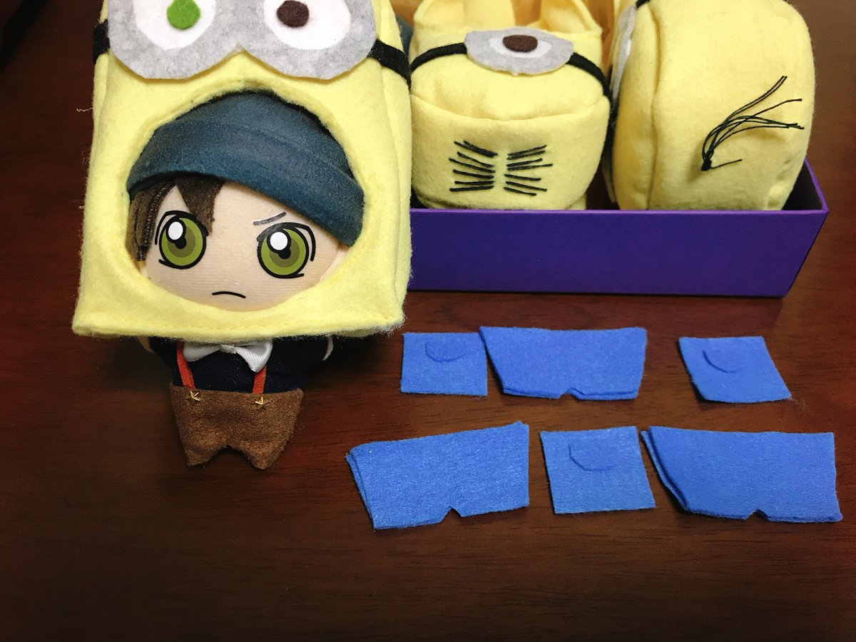 ぬい服トリオ ミニオンズ 進捗ノート