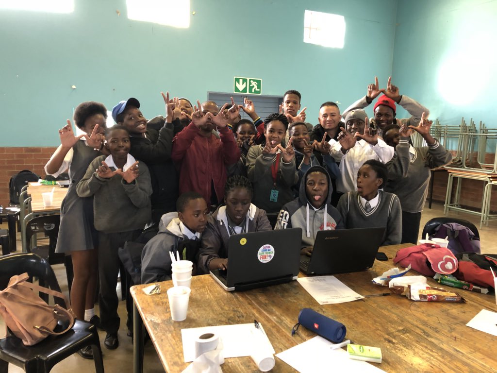 codejika's tweet image. Like the Cosmo City Secondary School would say”they must know” . This team is ready for people to know about who they are and what they came to do. #codejika #CodinginSA #CodinginSchools #CodeJikaTownshipStartUp #YouthMonth #YouthDevelopment #Code4Change