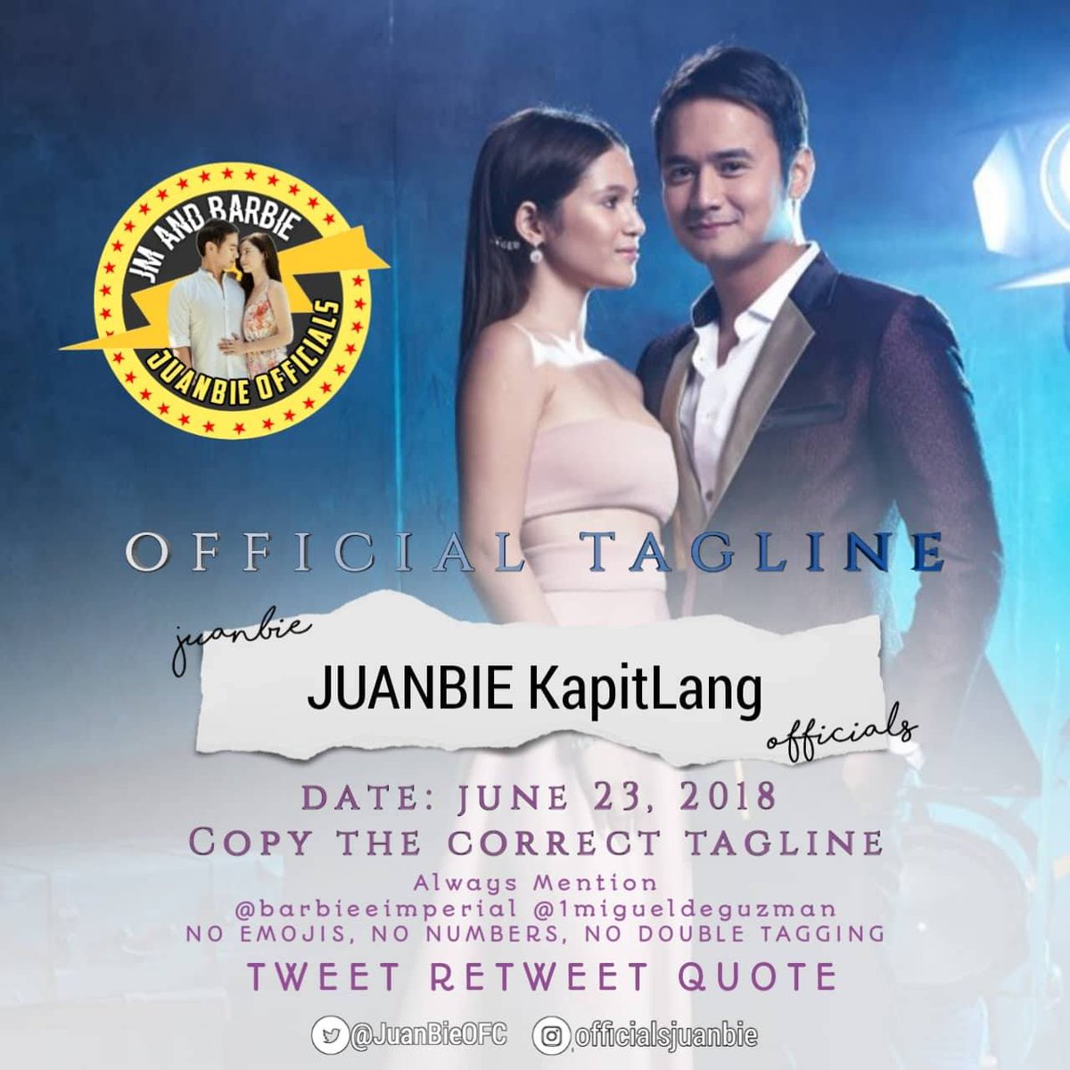 JuanBieTrends's tweet photo. Amidst of all the chaos, we are here to stay. Kapitan ang lahat ng pwedeng kapitan. Hindi kami aalis, hindi kami bibitaw.

Always check our pinned tweet for twitter rules.

TAGLINE: JUANBIE KapitLang

@1migueldeguzman @barbieeimperial https://t.co/9AQVL3jQ1a