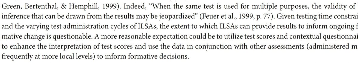 Combining data from small (local) and #ILSA lead by <a href="/iea_education/">IEA - Education</a> and <a href="/OECDEduSkills/">OECD Education</a> might be better for informing formative decisions as suggested by <a href="/oliveri_me/">Maria Elena Oliveri</a>  <a href="/DRutkowski_EDU/">David Rutkowski</a> and <a href="/lrutkowski/">lisa rutkowski</a>  doi.org/10.1002/ets2.1…
