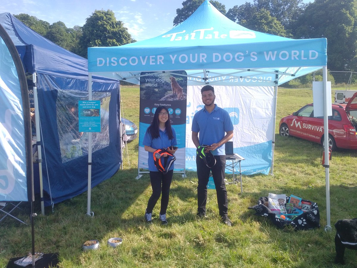 Tailtale_tech's tweet photo. Good Morning Dog lovers of the south west! We are looking forward to seeing you on our stand at Dog Fest South West! We have 2 working prototypes of TailTale Device for your furry friends to try out! #pawsome #DogFest #TailTale https://t.co/NpOxJuSreM
