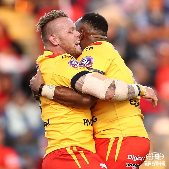 wwos's tweet photo. MASSIVE UPSET!

PNG take down Fiji 26-14. #PacificTest https://t.co/o9SHWvPAve