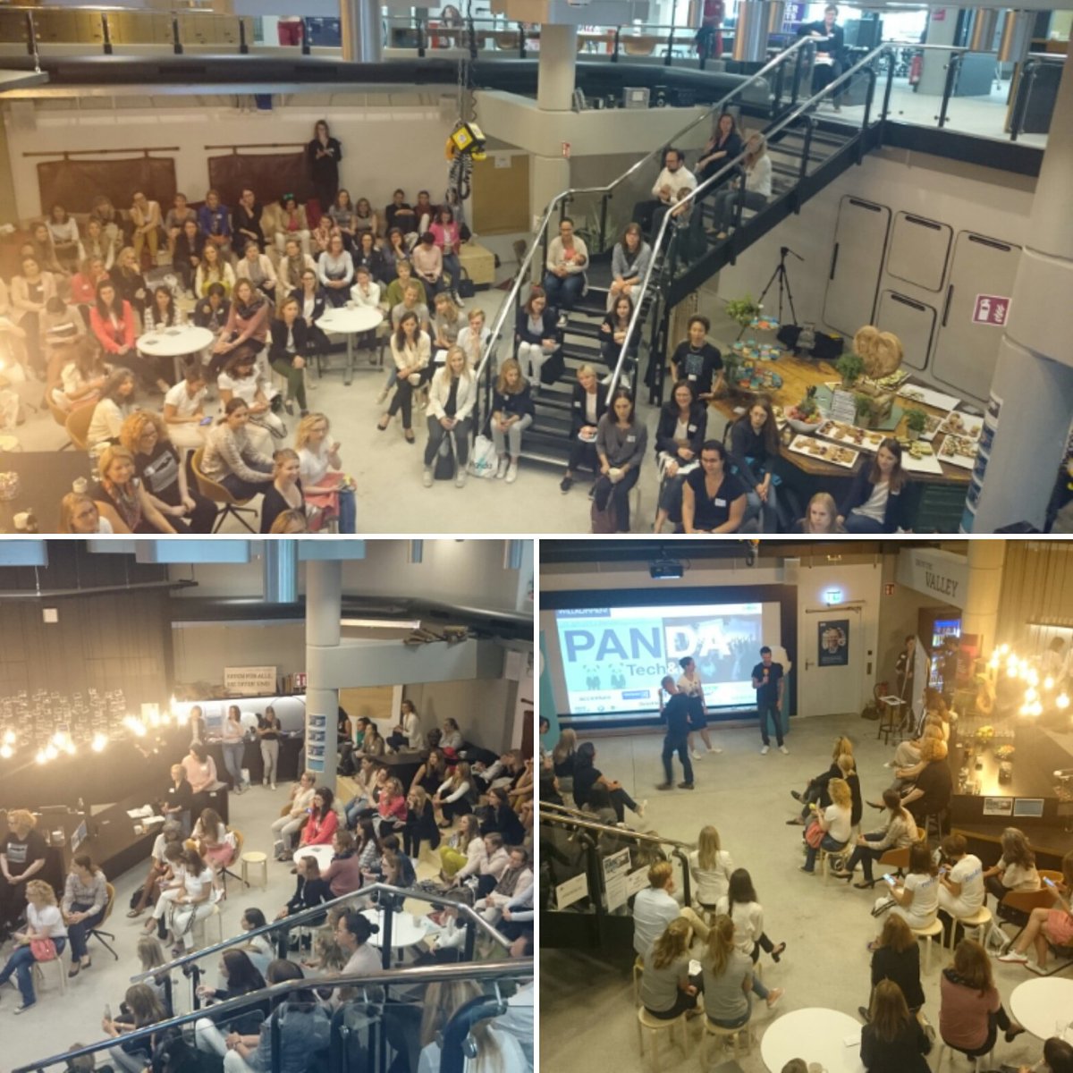 we_are_panda's tweet photo. Es haben sich etwa 70 großartige Tech &amp; IT Frauen bei der Premiere von PANDA Tech &amp; IT @Siemens eingefunden 😃 #WieVieleFrauen #panda18 #femaleempowerment #womenintech https://t.co/ZHFdZzrljh