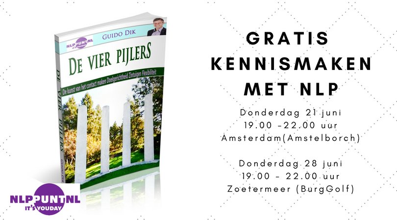 guidodik's tweet photo. Laatste kans voor de zomervakantie! Maak GRATIS kennis met NLP, haar technieken, de inzichten en de handvatten. We laten je ervaren hoe wij van NLPpuntNL je leren wat jij ermee kunt. Meer info https://t.co/Mol7ELHqie https://t.co/ZfeabJLxfu