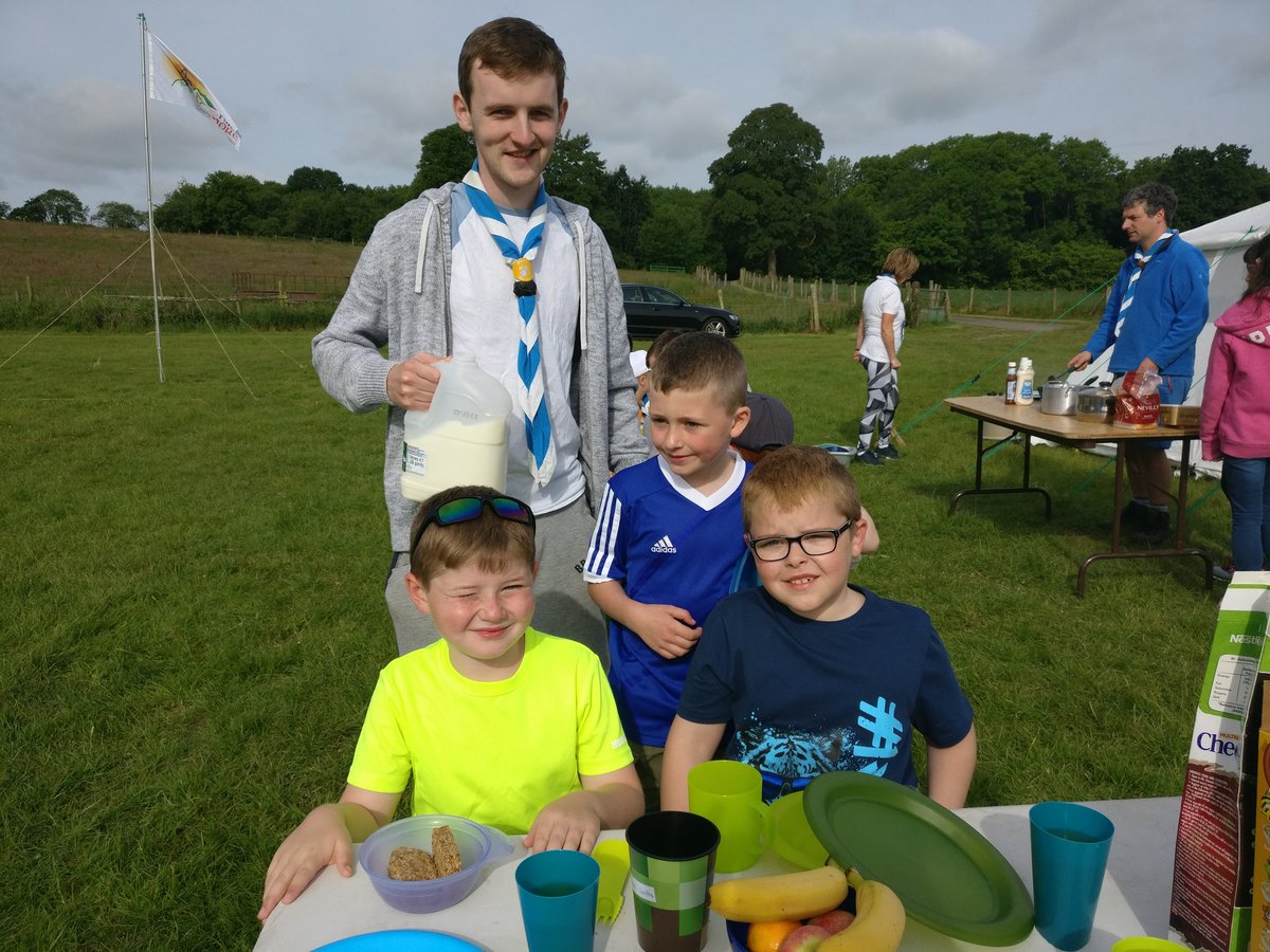 newryscouts's tweet photo. We had a lovely 2 course breakfast this morning, after all the Beavers had a great night's sleep! 🏕 We are looking forward to a great day in the sun ☀
#ScoutsIE #BeaversCanCamp #NewryScouts https://t.co/Z3DUjd7Zo1