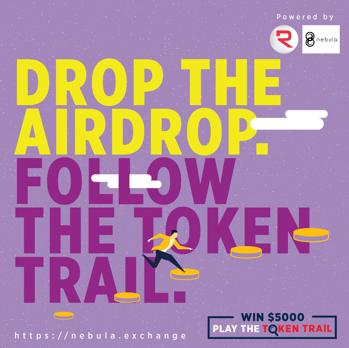Nebula_Exchange's tweet photo. Get more than what you get in an #Airdrop with the Token Trail. Just sign up with our link, get clues and crack open an EtherWallet to get 500k RLX in one go. Launching on Monday, stay tuned!
#TokenTrail #FreeCrypto @RelexTalk @Nebula_Exchange https://t.co/LhFxqgefWp
